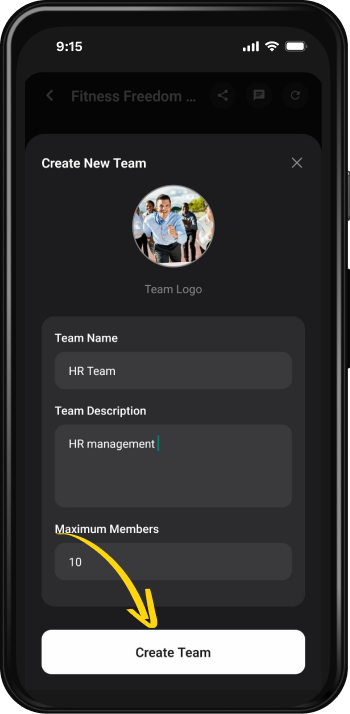 Step 4: Submit Team Details