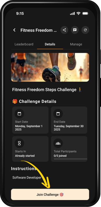Step 5: Join Challenge